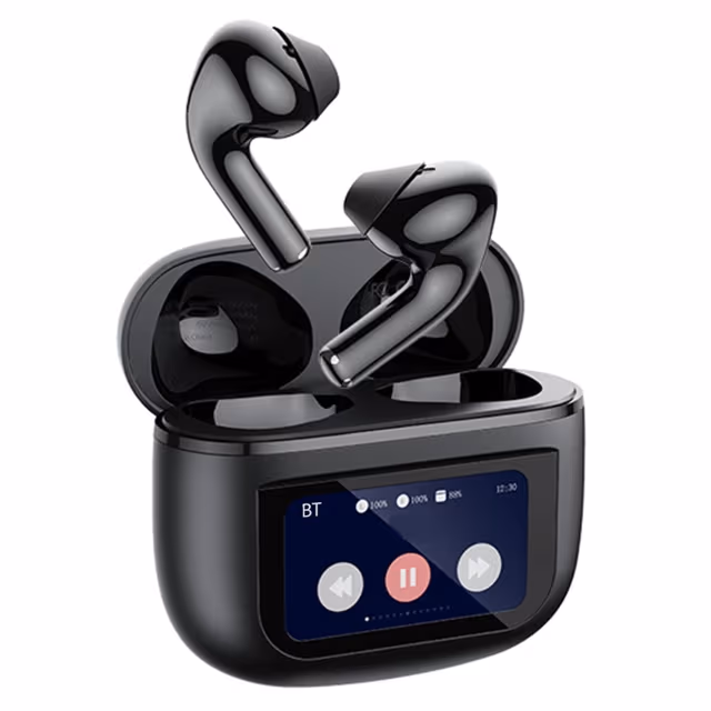 REMAX Cozypods True Wireless Earbuds Touch Screen ANC støyreduserende Bluetooth-hodetelefoner - Svart