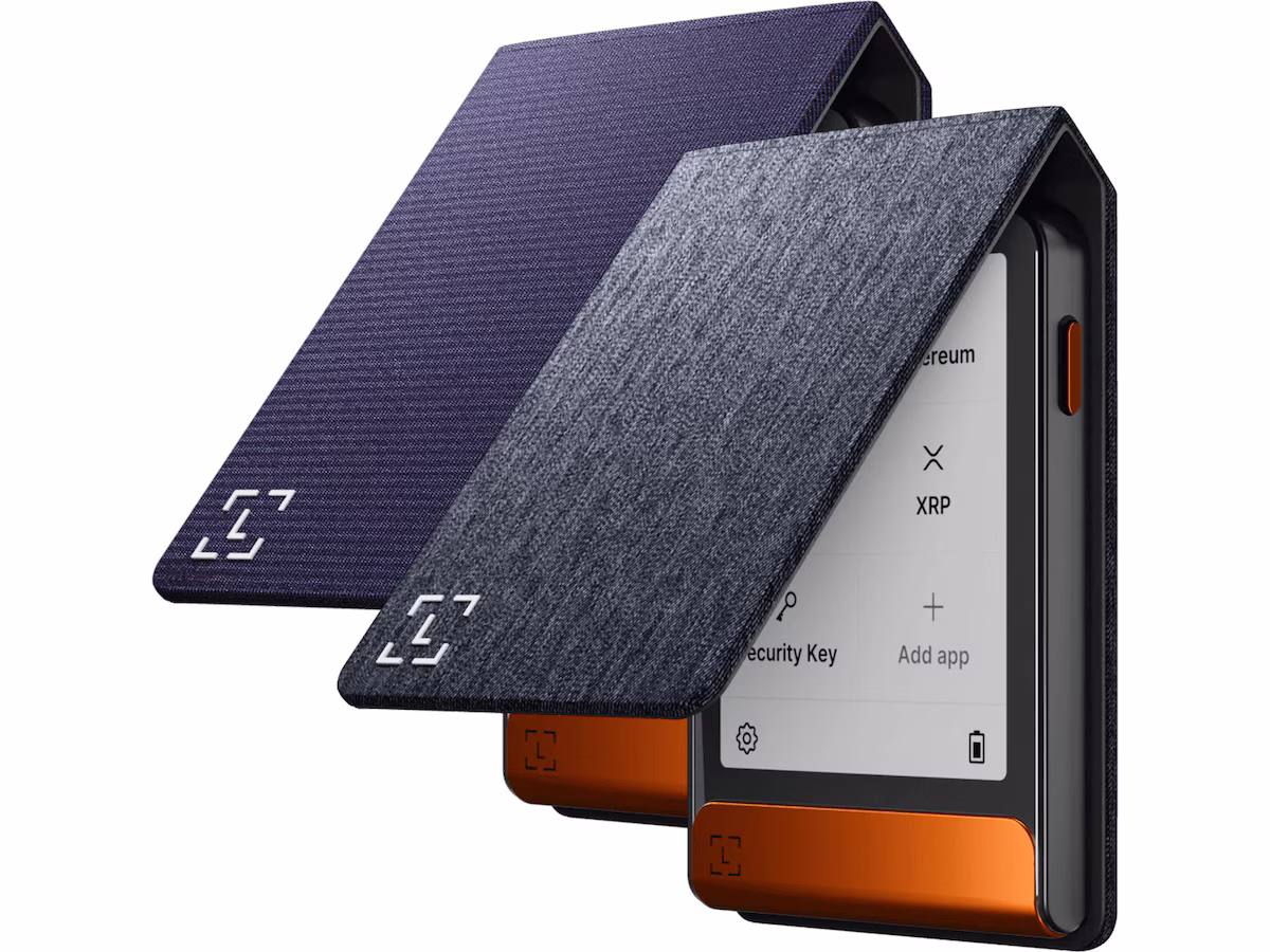 Ledger Flex™ Bitcoin Orange Magnet Folio beskyttelse