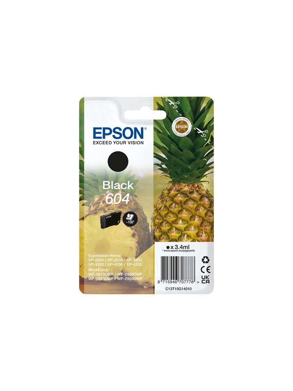 Epson 604 Singlepack - black - original - ink cartridge