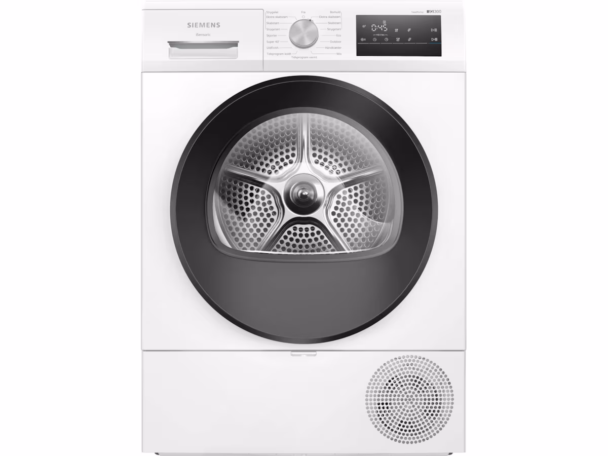 Siemens WT45HV0EDN, iQ300 Tørketrommel (hvit)