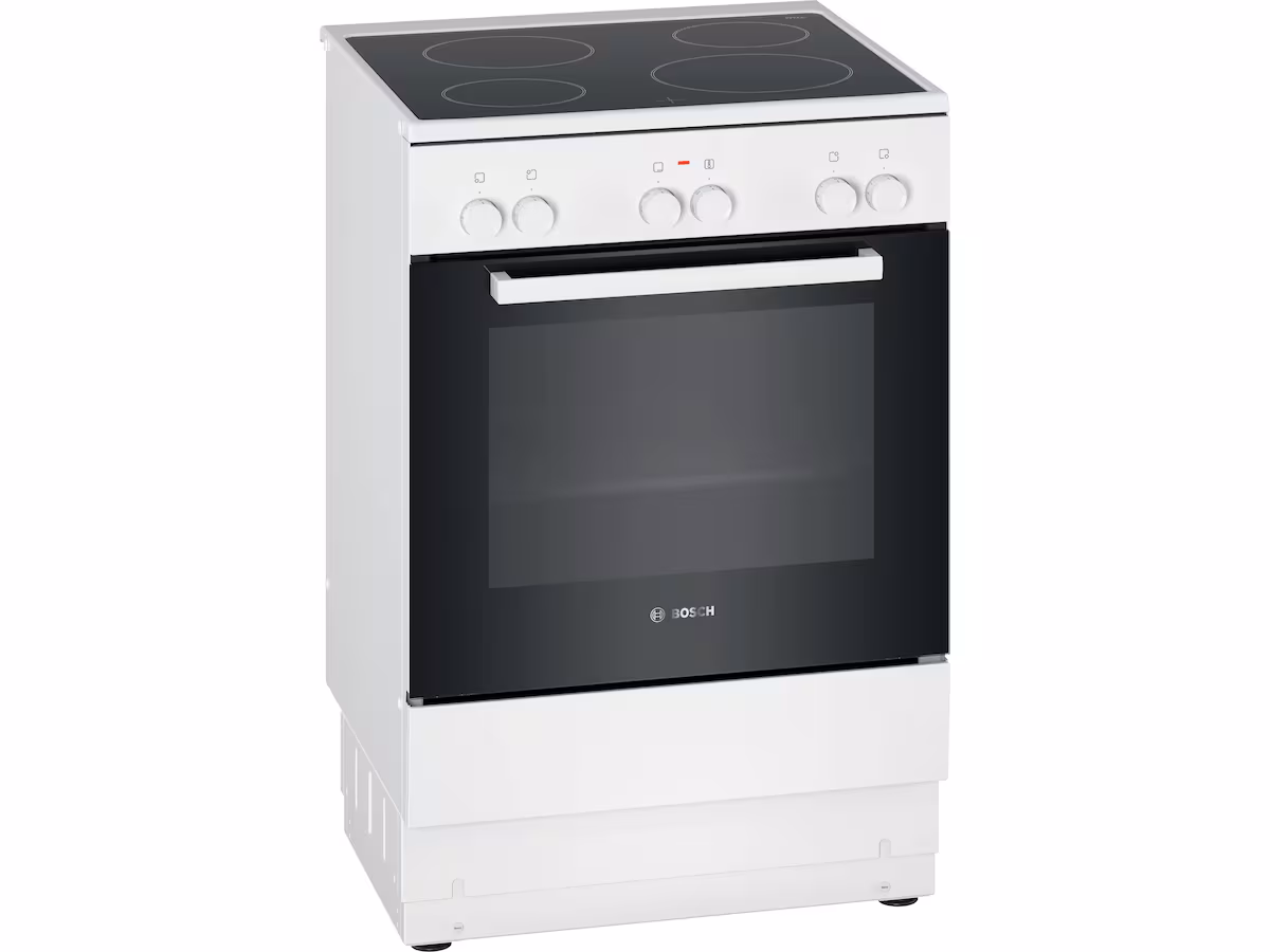Bosch Serie 2 Komfyr 60cm Glaskeramikk (Hvit)