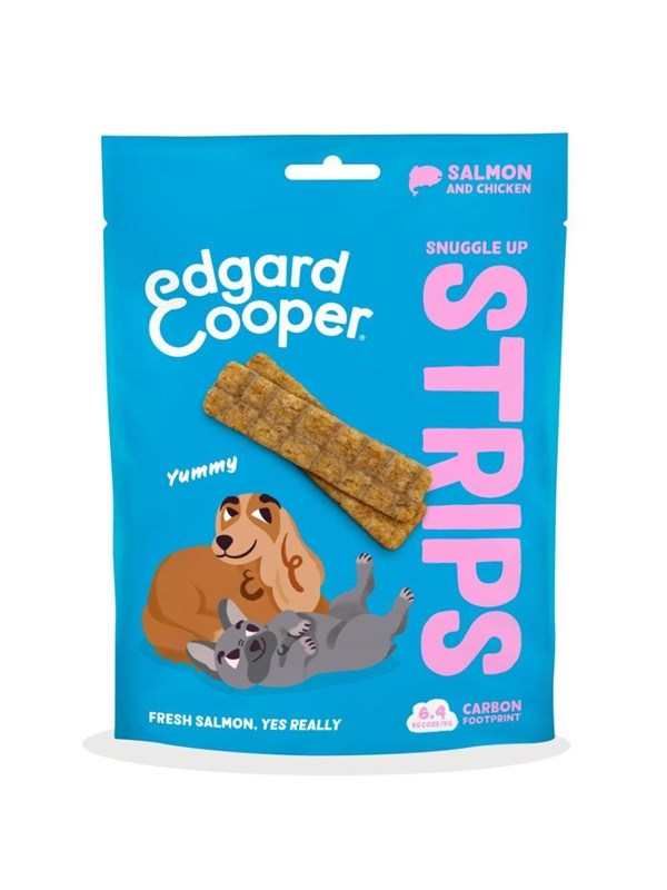 Edgard Cooper - Snuggle Up Dog Strips - Salmon - 75 g