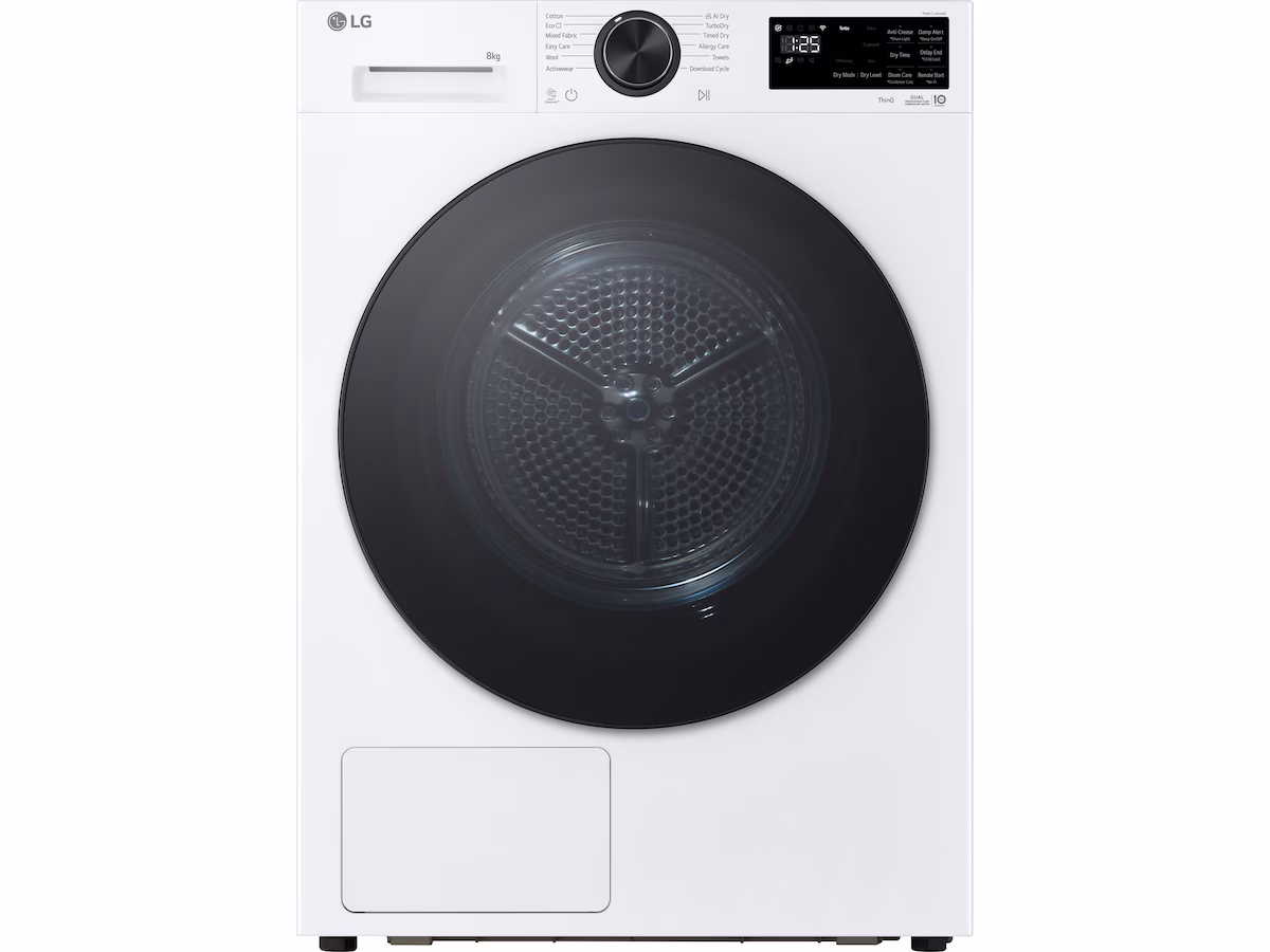 LG RHX5008TLB tørketrommel 8kg (hvit)
