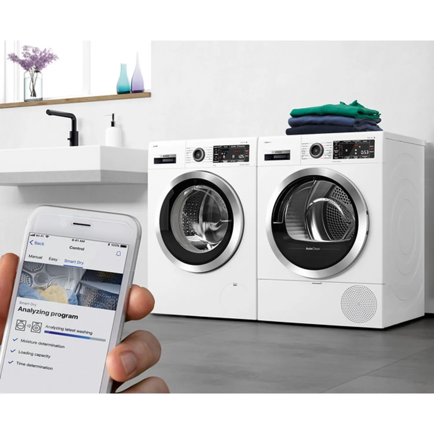 Bosch WGK264ZLSN Serie 6 Vaskemaskin (hvit)