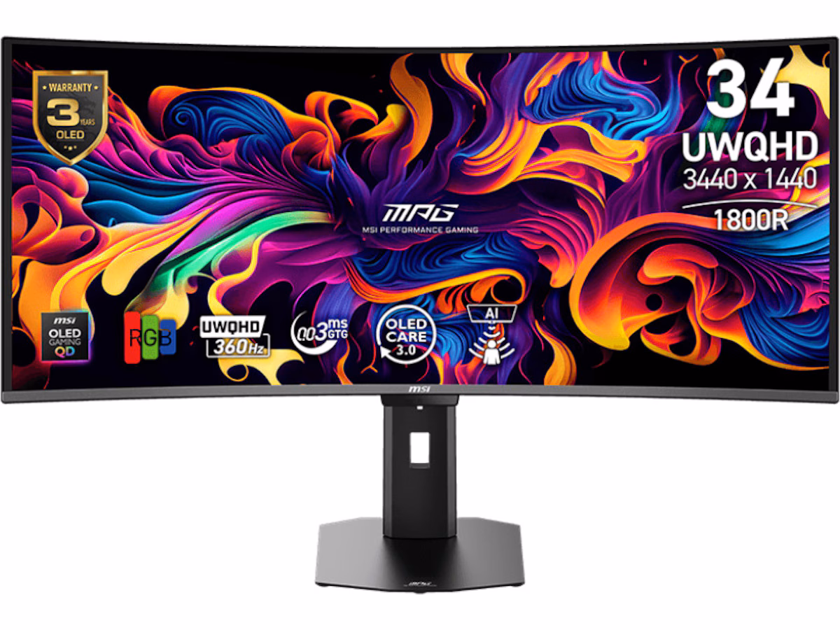 MSI 34" curved gamingskjerm MPG 341CQR X36