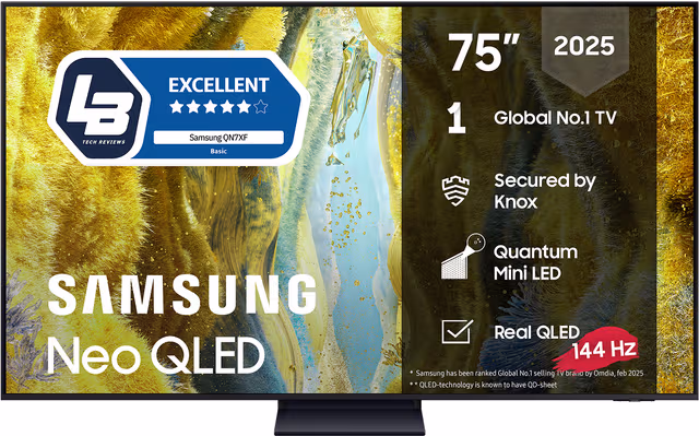 Samsung 75” QN77F Neo QLED 4K Edge MiniLED Smart TV (2025)