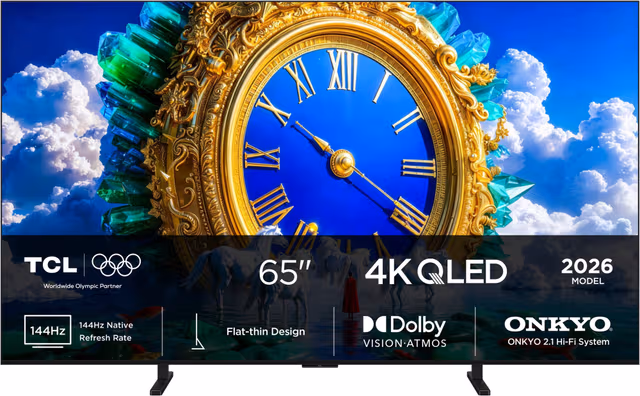 TCL 65" A400 4K QLED TV (2026)