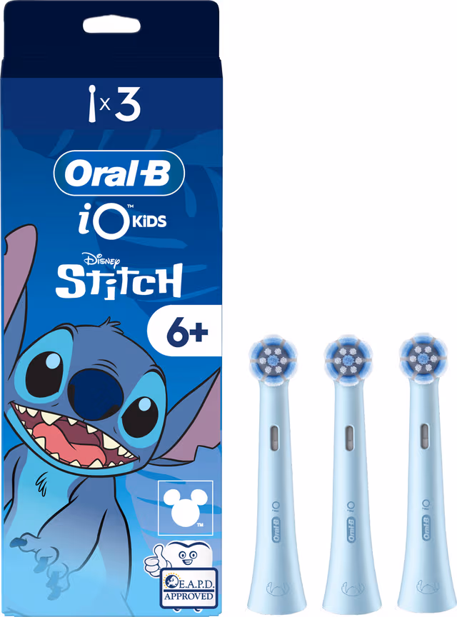 Oral-B iO Kids 6+ Disney Stitch børstehoder (3 stk)