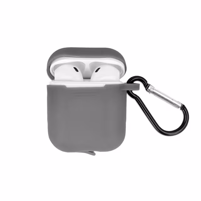 Airpods Beskyttelsesveske med krok, grå