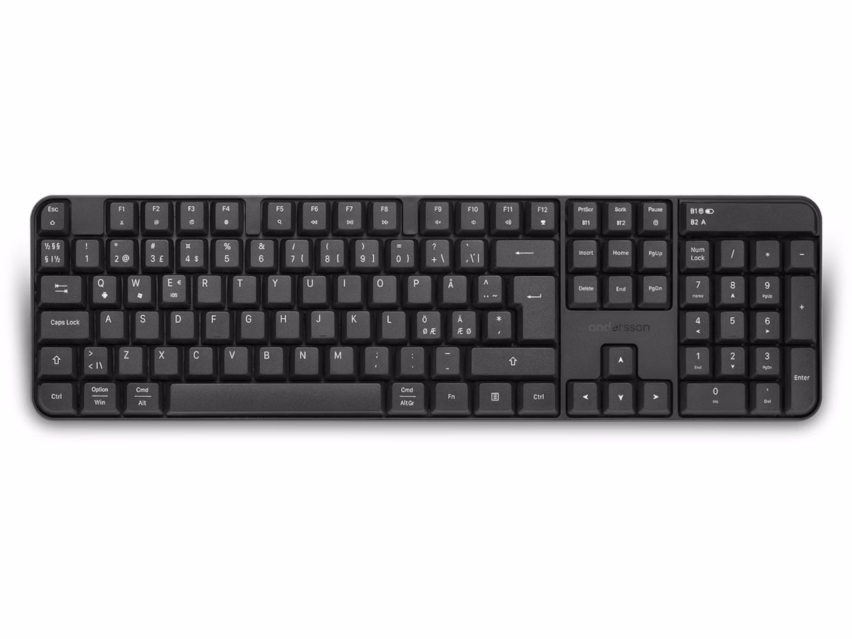 Andersson WSK-1000 Trådløst tastatur (sort)