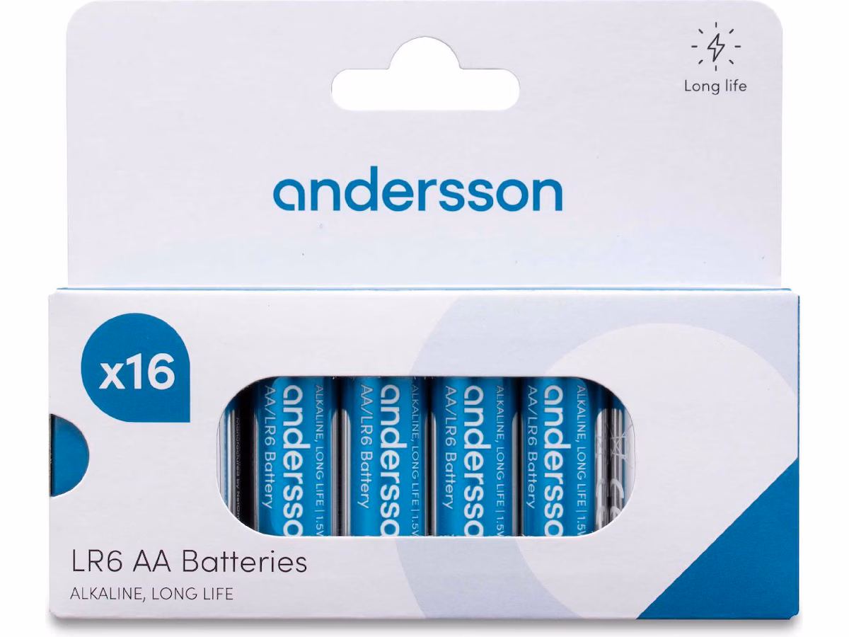 Andersson AA batteri, 16-pk