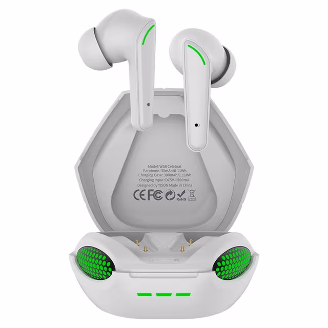 CELEBRAT Kobra Design Bluetooth In - Ear Hodetelefoner Stereo Hodesett - Hvit