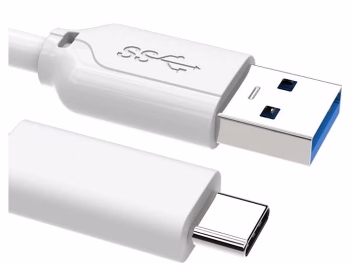 Andersson USB-C til USB-A kabel 1m (hvit)