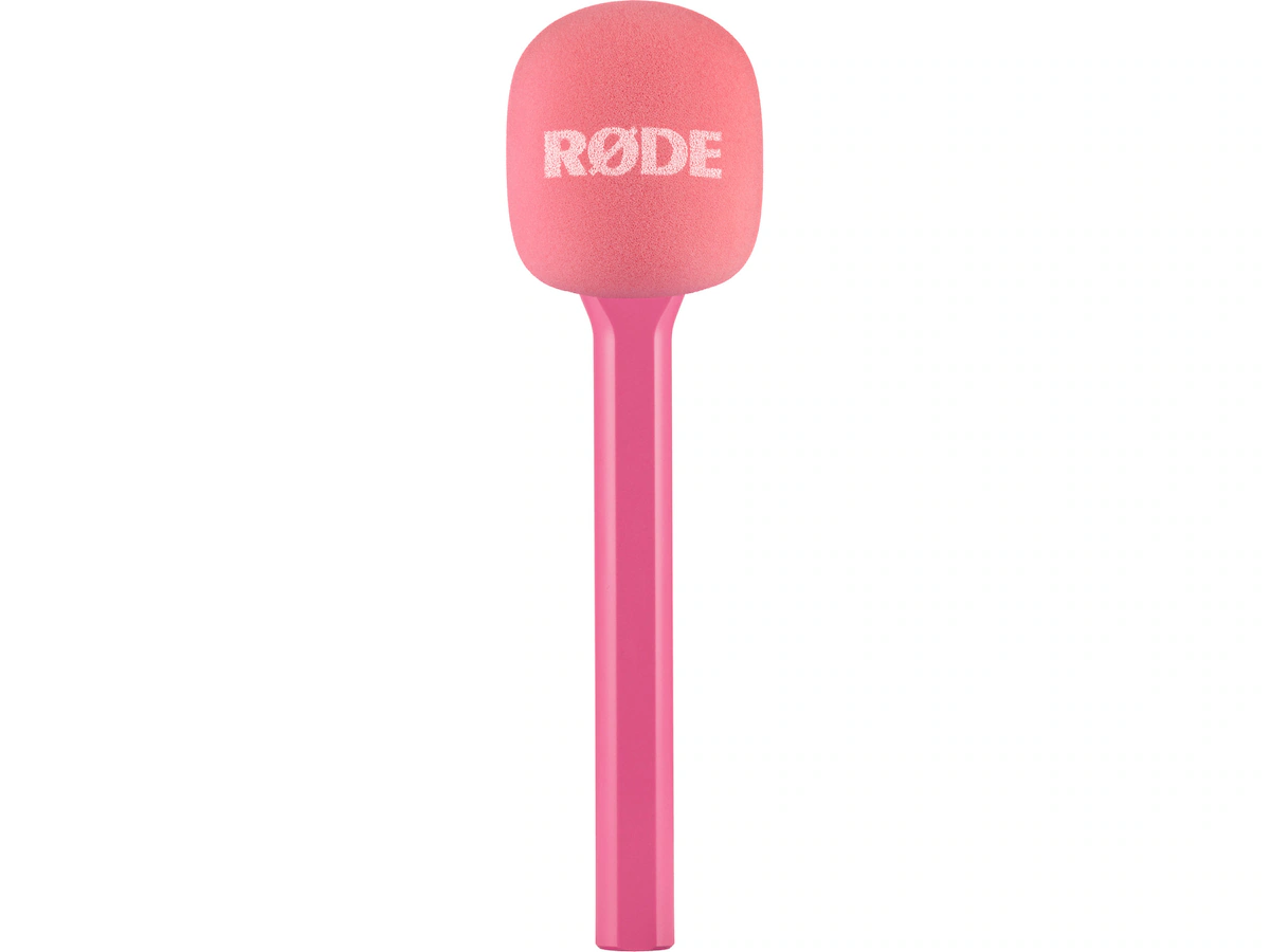 Røde Interview GO håndholdt adapter for Wireless GO (rosa)