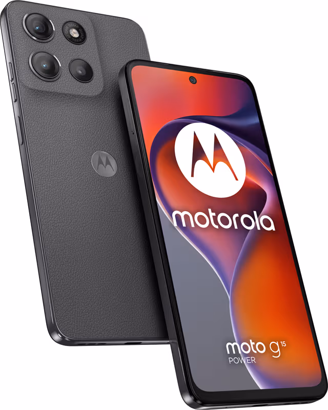 Motorola Moto G15 Power smarttelefon 8/256GB (grå)