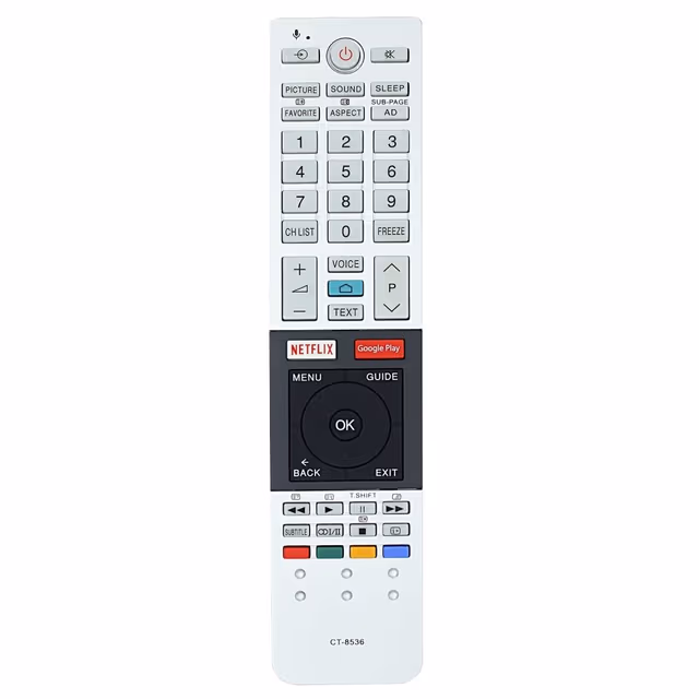 Erstatning av TV-fjernkontroll for CT-8536 for TOSHIBA TV