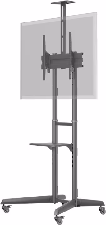 Goobay TV-presentasjonsstativ Pro (størrelse L) for TV-er og skjermer mellom 37 og 70 tommer (94-178 cm) opp til 50 kg, vippbart