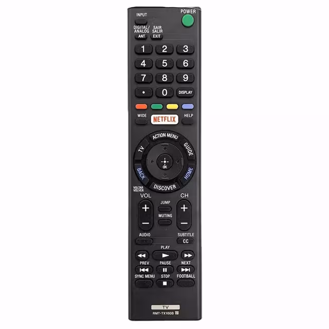TV-fjernkontroll Erstatning for RMT-TX100B Sony TV