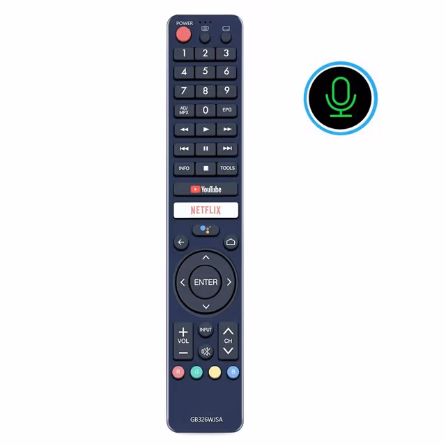 TV-fjernkontroll erstatning for GB326WJSA for Sharp TV-stemmefunksjon