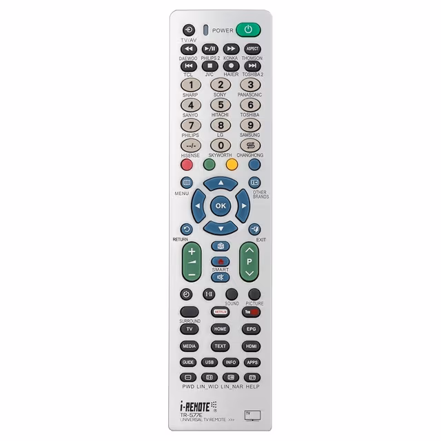 Fjernkontroll I-REMOTE TR577E Universal TV-fjernkontrollutskiftning