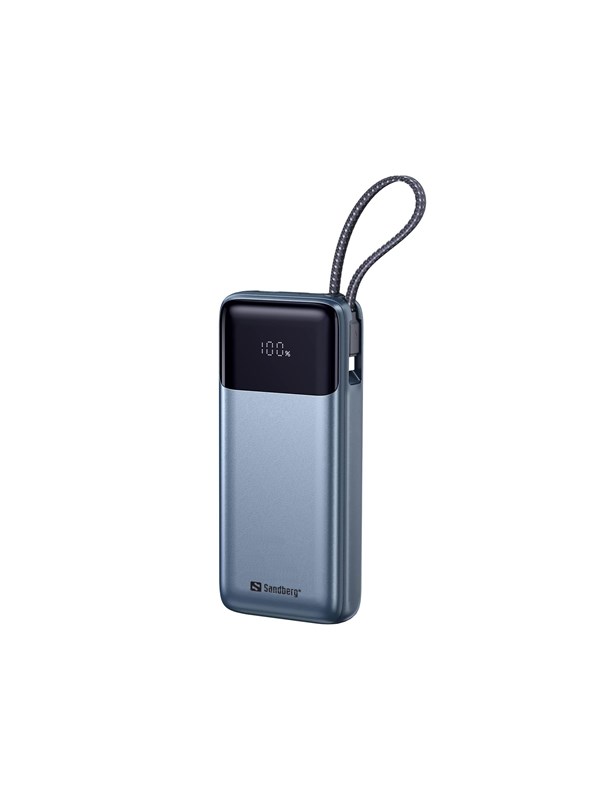 Sandberg All-in1 Powerbank 20000 PD67W Nødlader - Svart - 20000 mAh