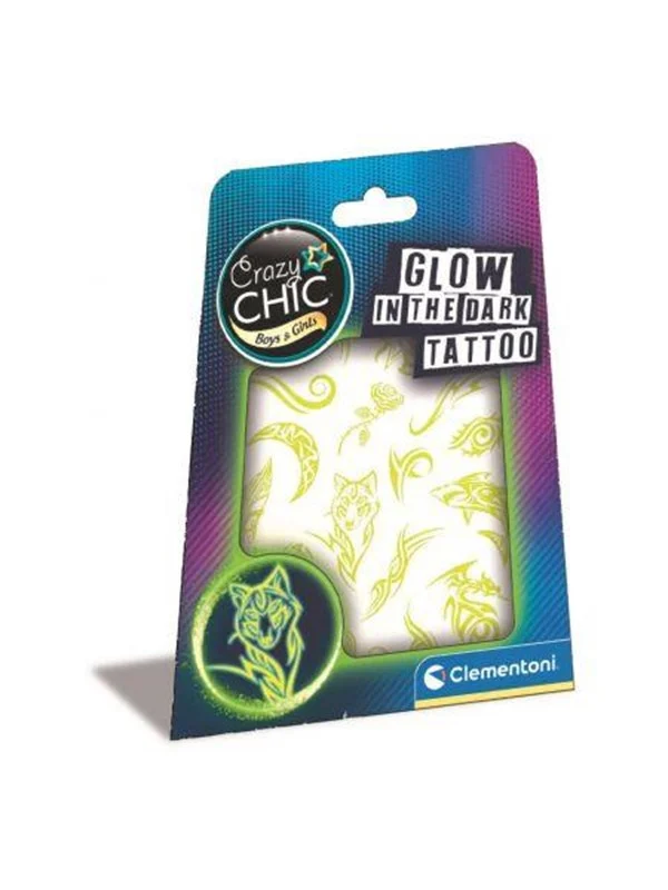 Clementoni Crazy Chic Glow in the dark Tattoo