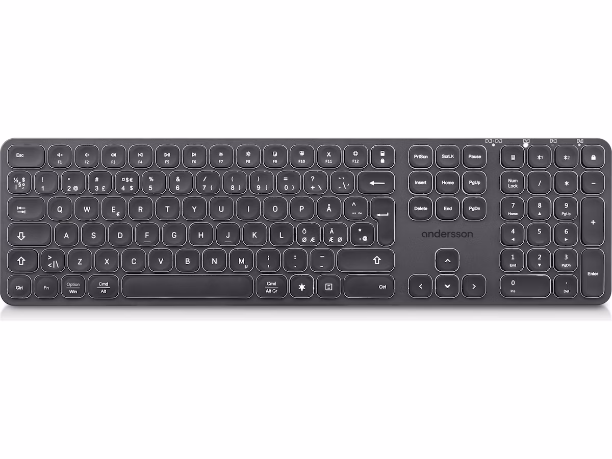 Andersson WSK-3000 trådløst tastatur (sort)