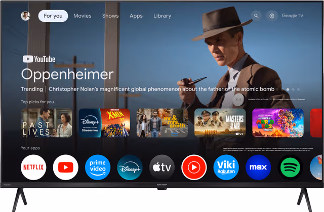 Sharp 43" HP5765E 4K Ultra HD QLED Google TV (2025)