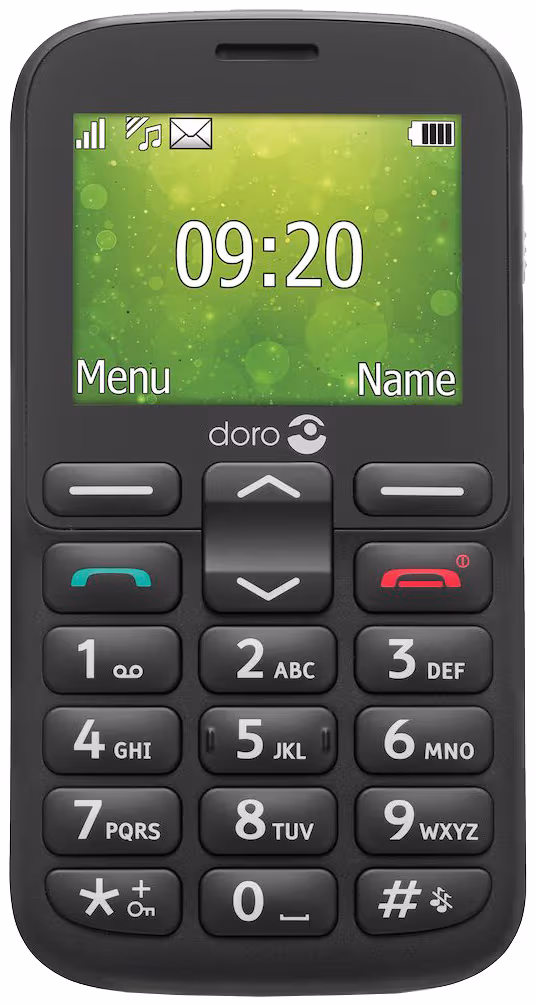 Doro 1385 mobiltelefon (sort) - 2G