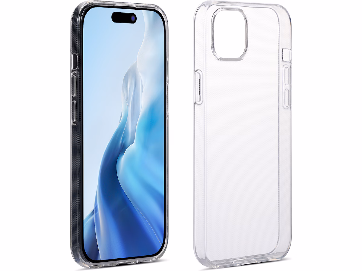 iiglo iPhone 15 Plus Silikondeksel (gjennomsiktig)
