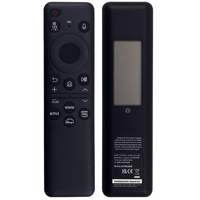 TV fjernkontroll Erstatning for BN59-01432J for Samsung TV soldrevet stemmekontroll