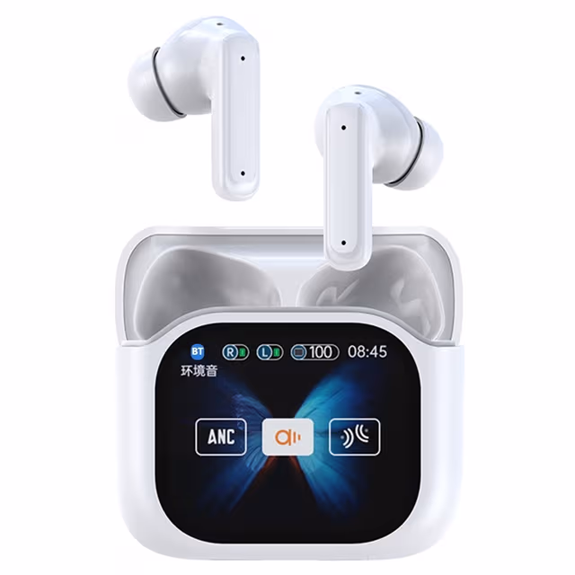Oversetter 150 Språk Oversettelse Smart Voice Bluetooth In Ear-hodetelefoner - Hvit