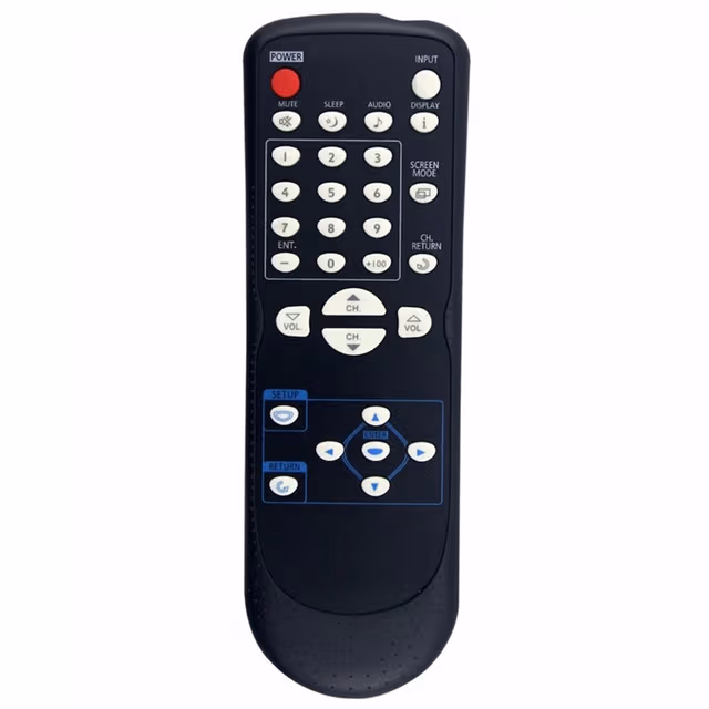 Fjernkontroll erstatning NF601UD for Emerson Sylvania TV (uten stemmefunksjon)