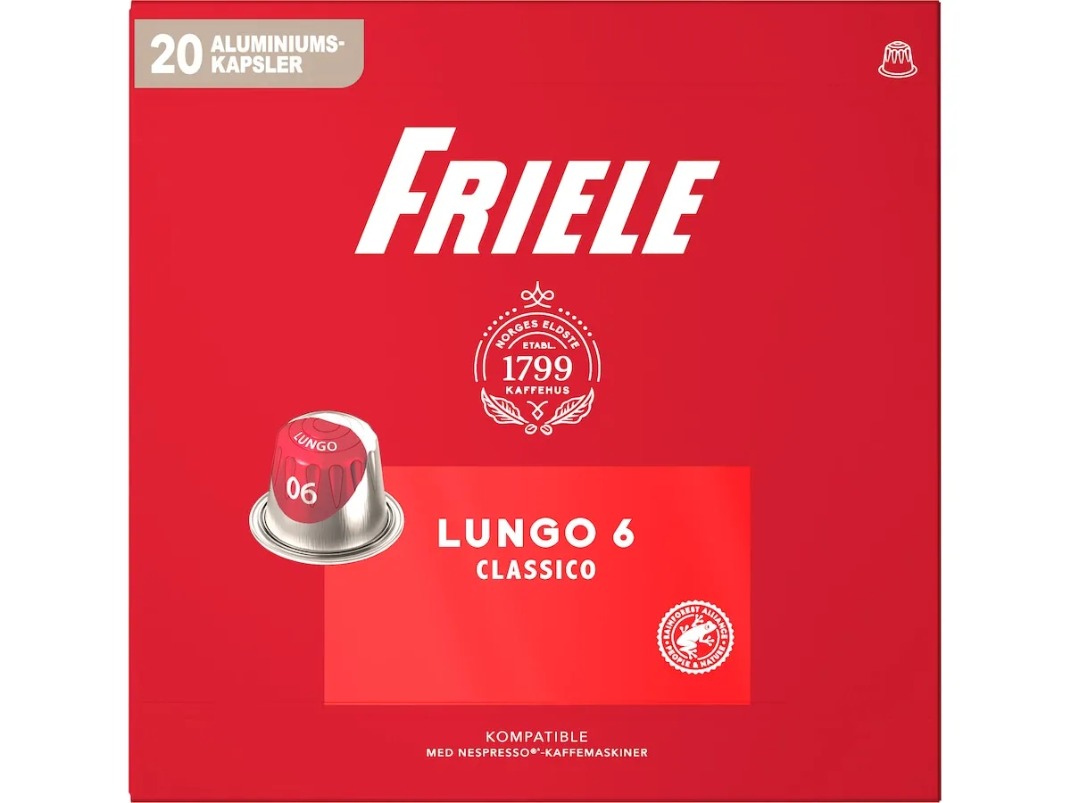Friele Lungo Classico 6 20-pakning
