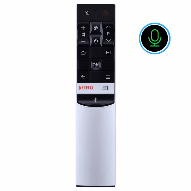 Fjernkontroll utskiftning for RC602S JUR1 for TCL TV stemmeaktivert