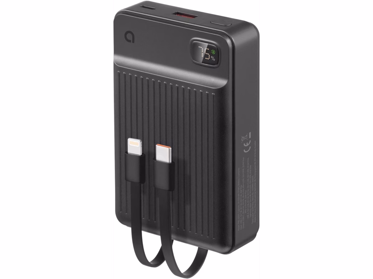 Andersson 20.000mAh Powerbank m/ integrerte kabler
