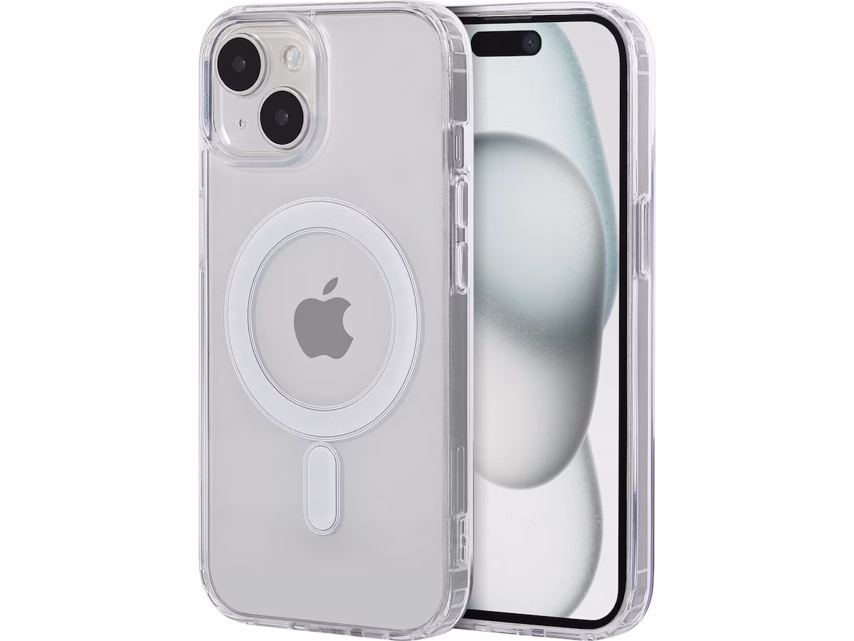 iiglo iPhone 15 Magnetic Silikondeksel (gjennomsiktig)