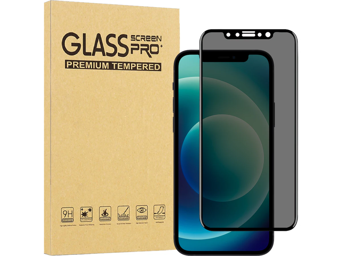 iiglo  iPhone 12 3D Privacy Skjermbeskytter