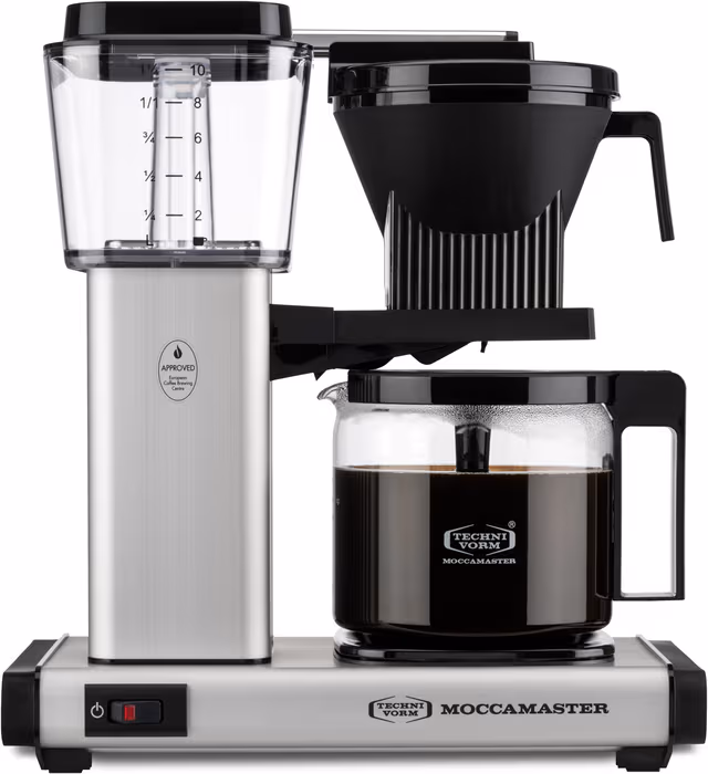 Moccamaster One Switch Kaffetrakter (matt sølv)