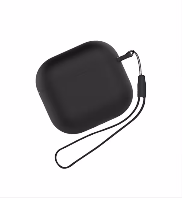 Silikonbeskyttelsesveske til Apple AirPods 4 Sort