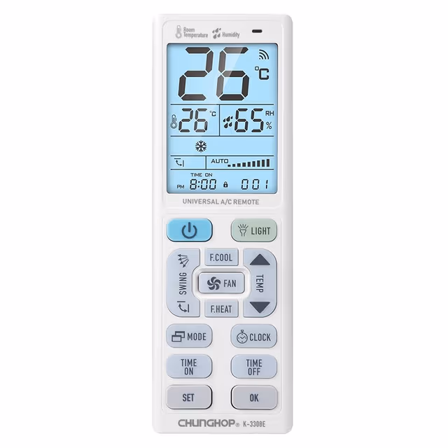 Fjernkontroll CHUNGHOP K-3308E Universal erstatning klimaanlegg AC