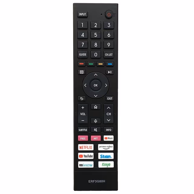 Erstatning av TV - fjernkontroll for ERF3G80H for Hisense TV