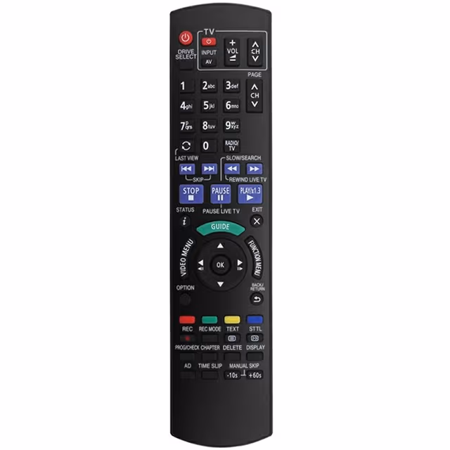 Fjernkontrollerstatning for N2QAYB001059 for Panasonic Blu-ray DVD-spiller
