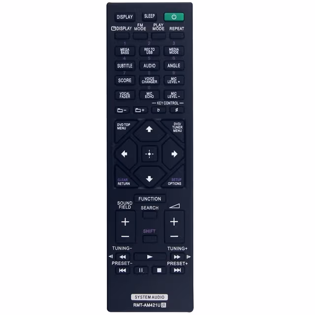 Fjernkontroll utskiftning for RMT-AM421U for Sony Home Audio System