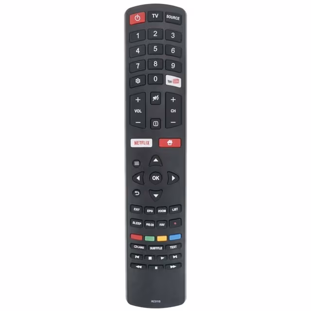 Erstatning av TV-fjernkontroll for RC311S for JVC TV