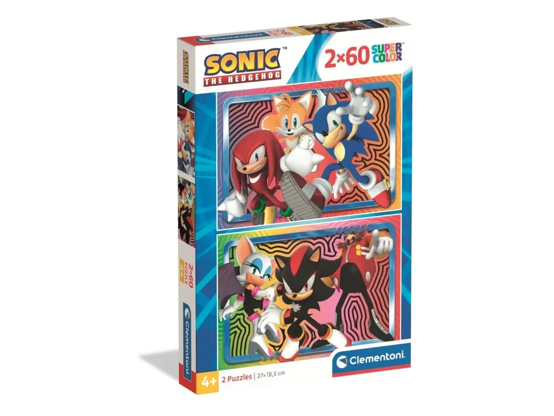 Clementoni Puzzle Sonic 2x60 pieces (2025) Gulv