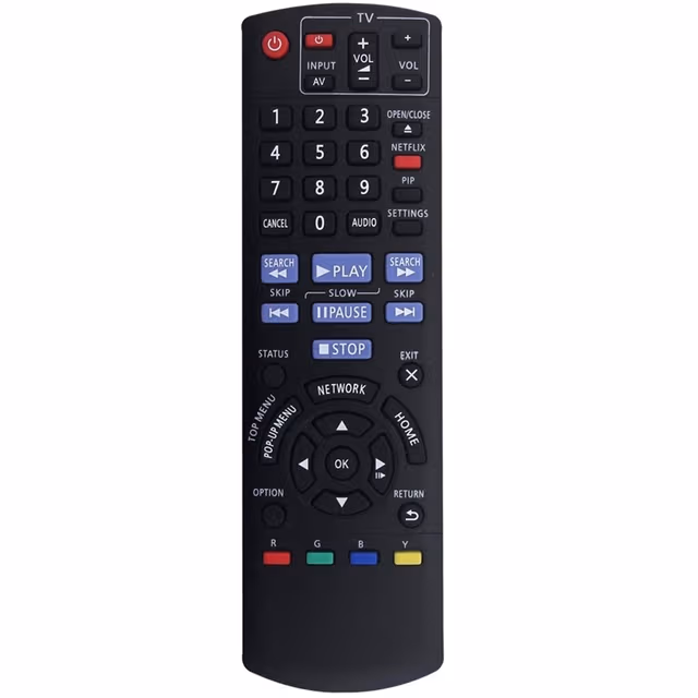 Fjernkontrollerstatning for N2QAYB000734 for Panasonic Blu-ray DVD-spiller