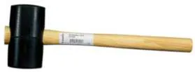 Gummiklubbe GU 40 med bane ø35 mm, 165 g
