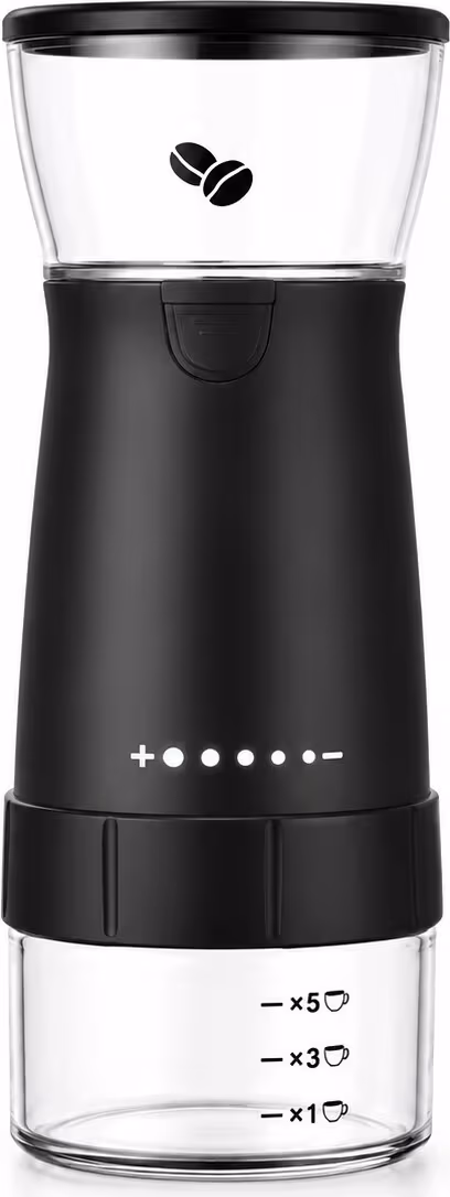 Bærbar Elektrisk Kaffekvern - USB Oppladbar med Keramisk Burr Black