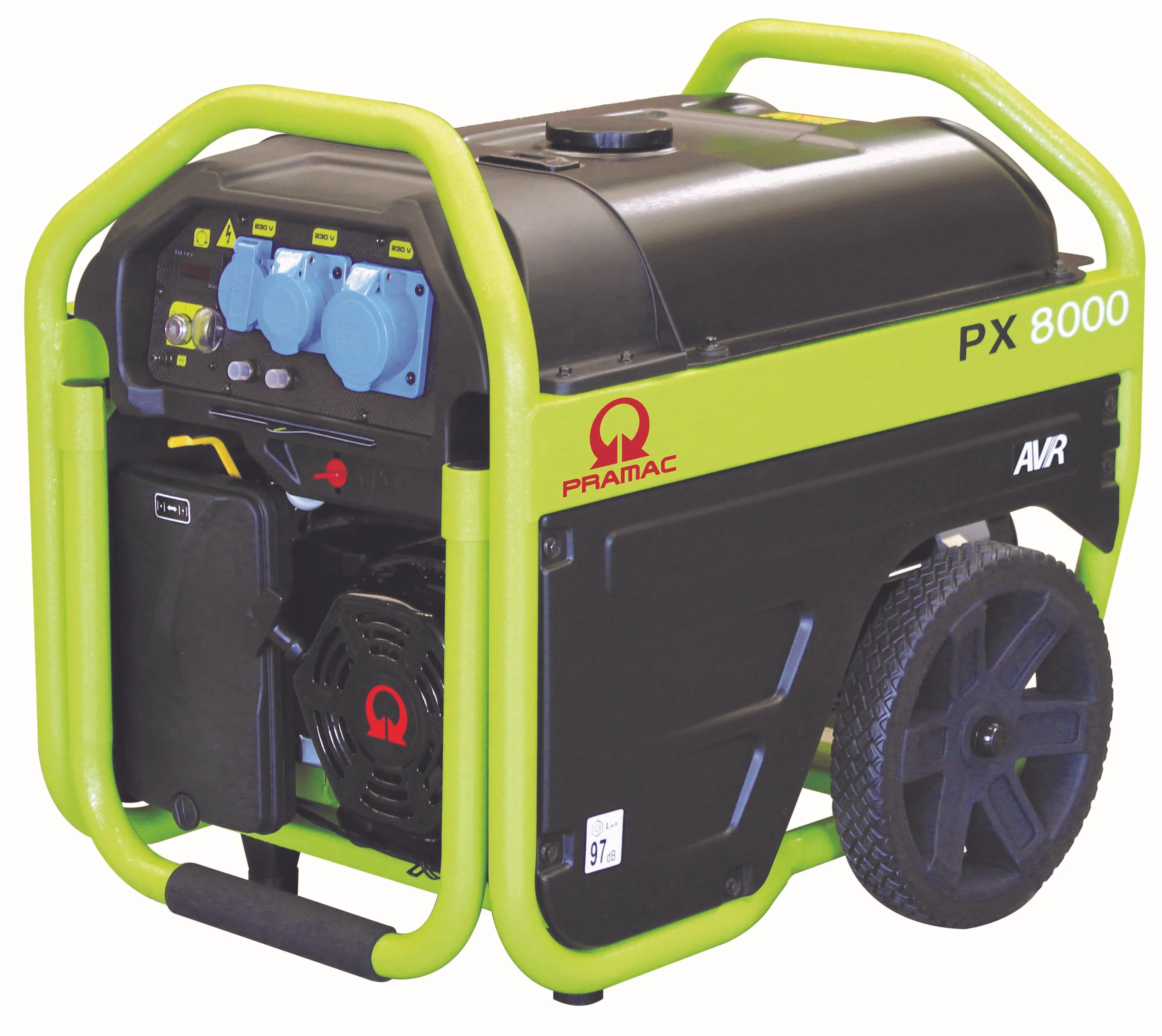 PX8000S 230v generator med elektrisk start fra Pramac.
